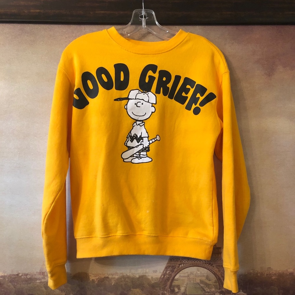 Peanuts Good Grief Yellow Crew